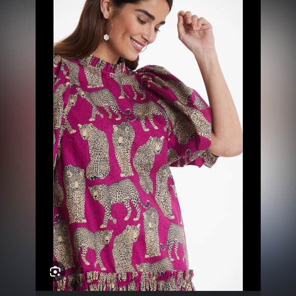 NWT Tyler Boe Sammy Pink Cheetah dress size XS - Picture 4 of 11